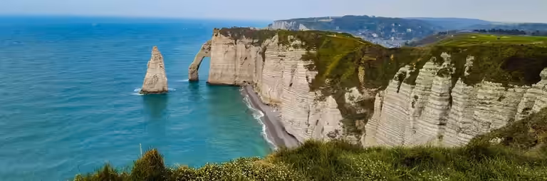 Frankreich Normandie Steilküste bei Eutretat