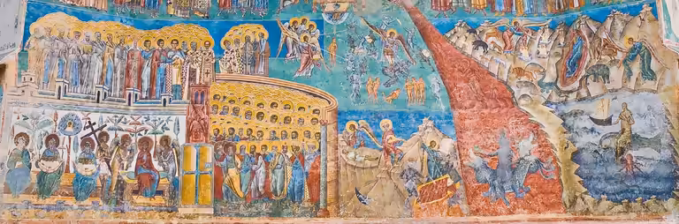 Voronet, painted monastery of northern Romania