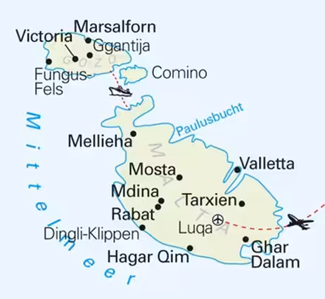 Landkarte der Route MTK89